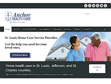 Tablet Screenshot of anchorhealthcarestl.com